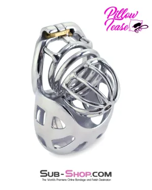 0974AR      Steel Ball Trap Wire Teasing Cock Cage Chastity