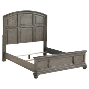 Addyson King Bed w/Arched Headboard, Gray