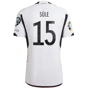 adidas Germany Sule Home Jersey w/ Euro Qualifying Patches 22/23 (White/Black)