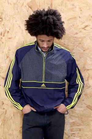 Adidas Navy  Half Zip Windbreaker Jacket