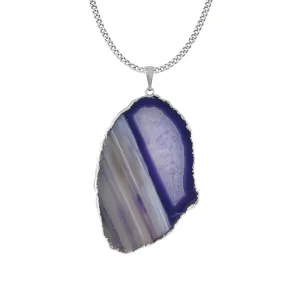 Agate Slice Stone Pendant