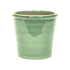 APTA 40cm Green Saigon Glazed Cone Planter