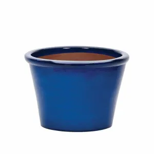 APTA Blue 19cm Saigon Glazed Bowl Planter