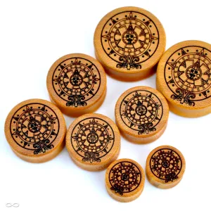 Aztec Calendar Plugs from Omerica Organic