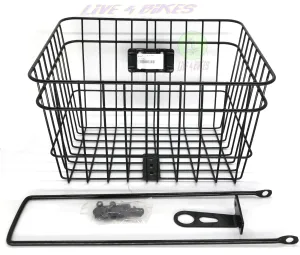 Beach Cruiser Basket -Bike Basket -  Bolt On Steel Front   -Live4Bikes