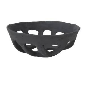 Blanco Paper Mache Basket Bowl