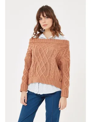 Cable sweater