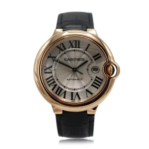 Cartier Ballon Bleu 42mm 18ct Rose Gold Strap Watch