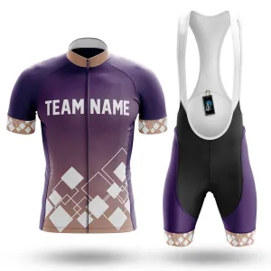 Custom Team Name V19 Violet - Men's Cycling Kit