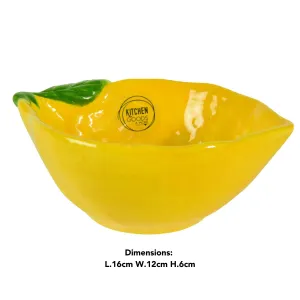 Decoris 16cm Yellow Lemon Bowl