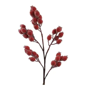 Decoris 78cm Red Foam Berry Spray