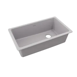 Elkay Quartz Classic 18.75" x 33" x 9.5" Single Basin Undermount Sink