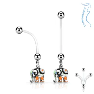 Elmer Elephant Maternity Belly Ring