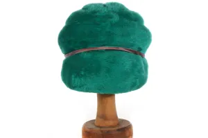 Escott Vintage Green Hat with Bow