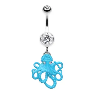 Evil Octopus Belly Button Bar