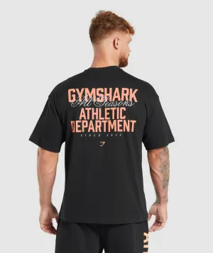 Gymshark Athletic Department T-Shirt - Black