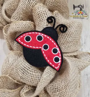 ITH Ladybug for 4x4 hoops