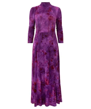 Joe Browns 16 Purple Truly Remarkable Flocked Jersey Dress