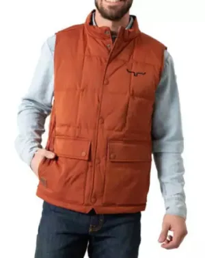 Knitted down vest