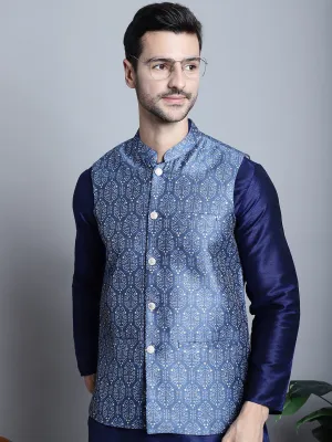 Men's Printed Nehru Jacket