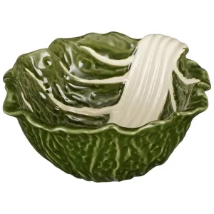 Mica Decorations 15cm Green Ceramic Cabbage Bowl