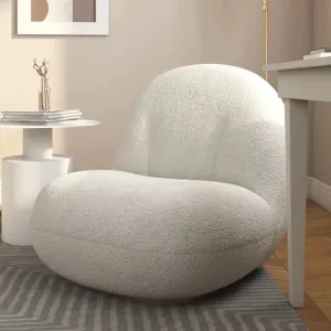 Nordic Fleece Pear Sofa Chair For Bedroom/Study/Balcony