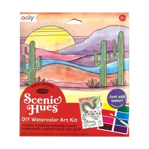 Ooly Scenic Hues DIY Watercolor Art Kit - Desert Getaway