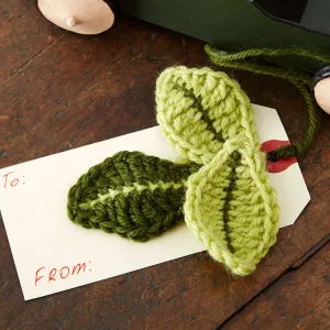 Patons Crochet Leaf Card