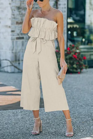 Wide leg trousers