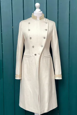 Re-Wear Day By Birger & Mikkelson Cream Military Style Coat