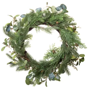 Golden pine branch wreaths