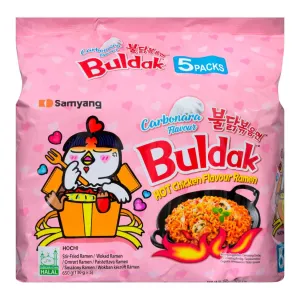 Samyang Buldak Hot Chicken Flavour Ramen (Carbonara) (EU Version) Multipack