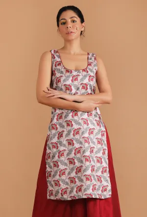 Sayani Allover Kalamkari Straight Kurta