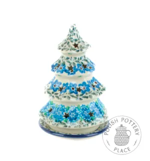 Small Tealight Tree - Blue Pinwheel