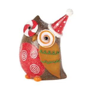 Sparkly Holiday Owl Decor