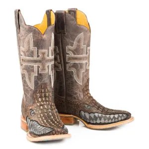 Tin Haul Men's Swamp Chomp / Gator Square Toe Boots 0340