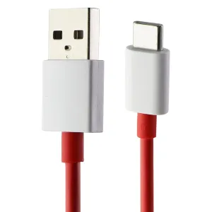 Universal 3.3ft USB to USB-C Charge and Sync Cable - Red/White