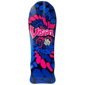 Vision 10" x 30" Hippie Stick Royal Black/Blue Skateboard Deck