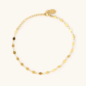 Waterproof Gold Gwen Anklet