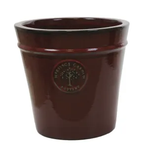 Woodlodge 41cm Glazed  Red Heritage Pot